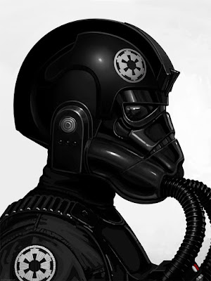 Star Wars Tie Fighter Pilot Portrait Print by Mike Mitchell x Mondo
