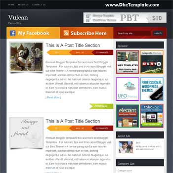 Vulcan template blogger. convert wordpress theme to blogger template.wordpress to blogspot template. elegant blogger template