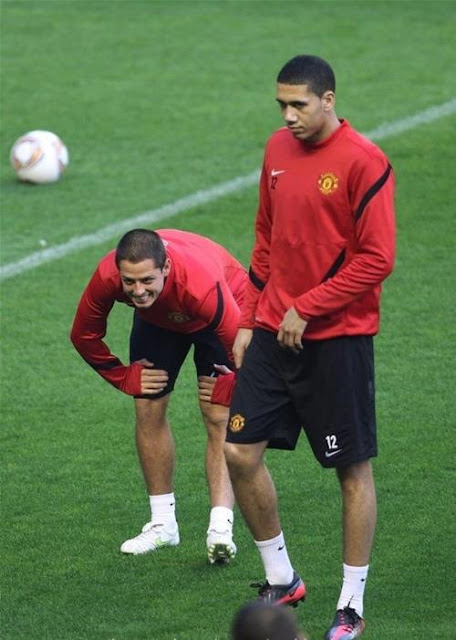 Chris Smalling and Javier Chicharito Hernandes Wallpaper 2012