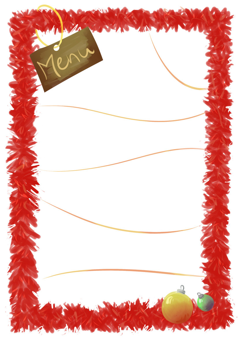 Petra's sketchblog: Christmas menu cards to print for free!