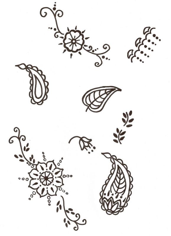 Henna design templates