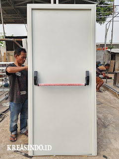 Repeat Order Pintu Darurat Besi pesanan CV Berkah Mitra Safety kirim ke Menado