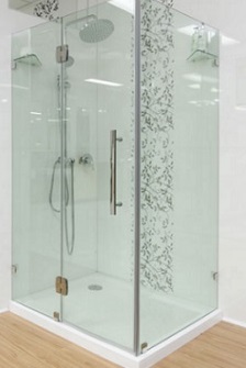 Shower Screen Dinding Pembatas Area Mandi  Yang Elegan 