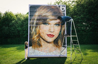 Giant LEGO Mosaic of Taylor Swift on Display in Legoland Windsor