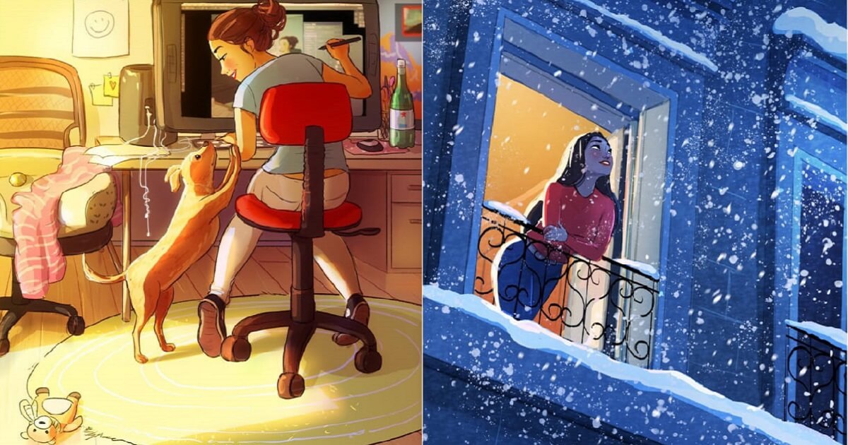 The Freedom of Living Alone in 16 Fascinating Drawings