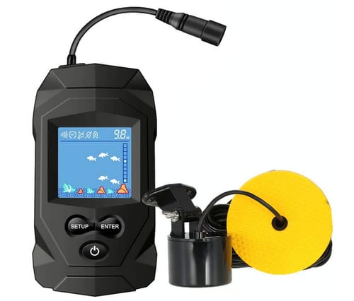 LUCKYLAKER Portable Handheld Fish Finder Transducer