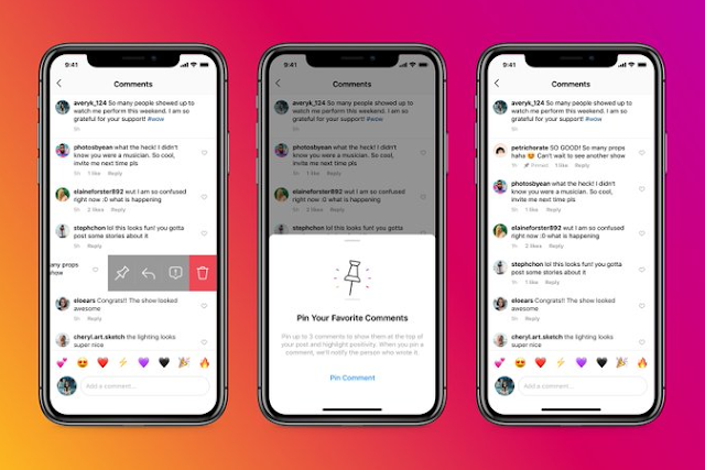 ميزة التعليقات المثبتة على انستقرام متاحة الآن للجميع