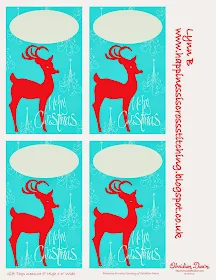Christmas Reindeer Gift Tags By Lynn B