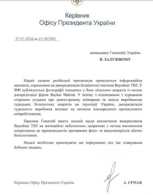 Volodymyr Zelensky announces suspension of use of Bayraktar TB2 drone
