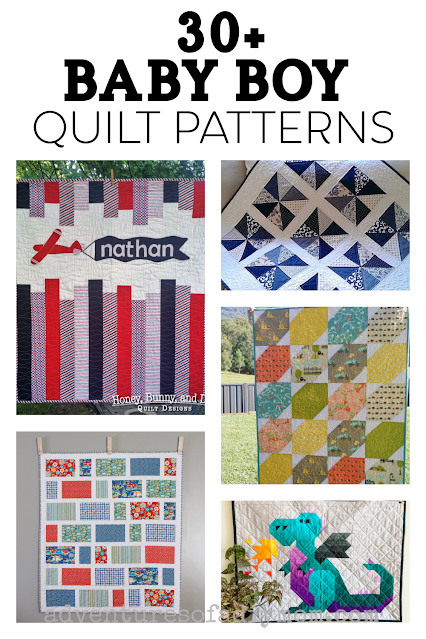 collage of baby boy quilt patterns