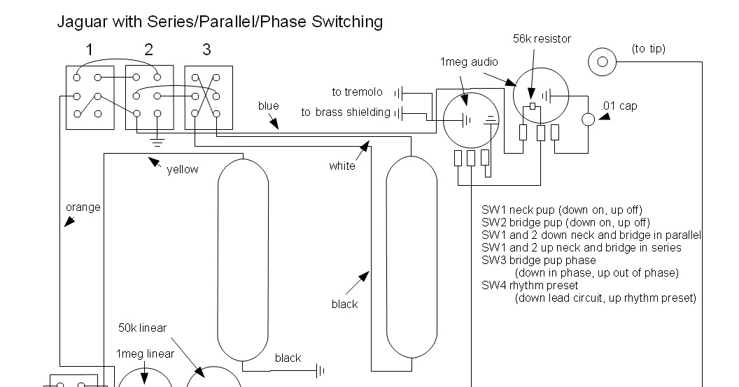 Music Wrench Fender Jaguar Rewiring With Series Parallel And Phase Switching