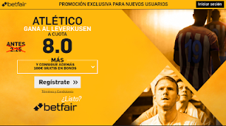 betfair supercuota 8 Atletico gana Leverkusen champions 21 febrero