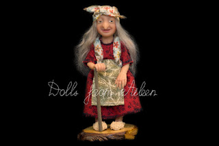 ooak 'Baba Yaga' witch doll