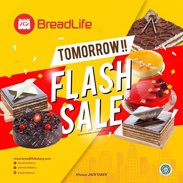 Breadlife - Promo Flash Sale Cake 100K Saja (HARI INI - 23 Desember 2018)