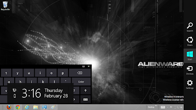 2013 Alienware Rainmeter Windows 8 Theme