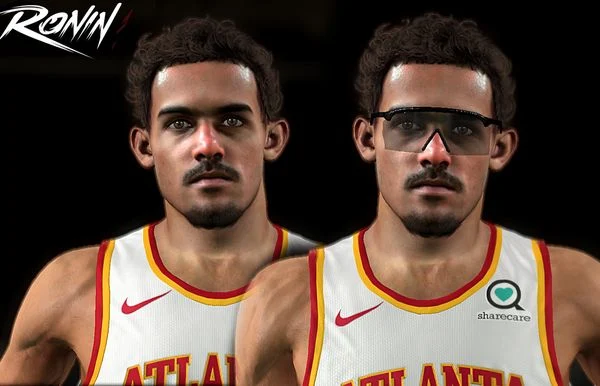 NBA 2K23 Trae Young Cyberface & Body (Switching Goggles)