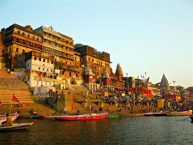 Varanasi, City, River, Holly River, India,  