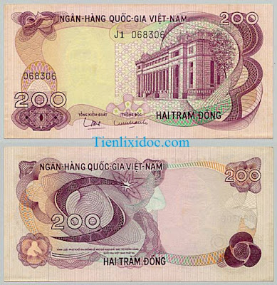200 đồng việt nam cộng hòa 1969