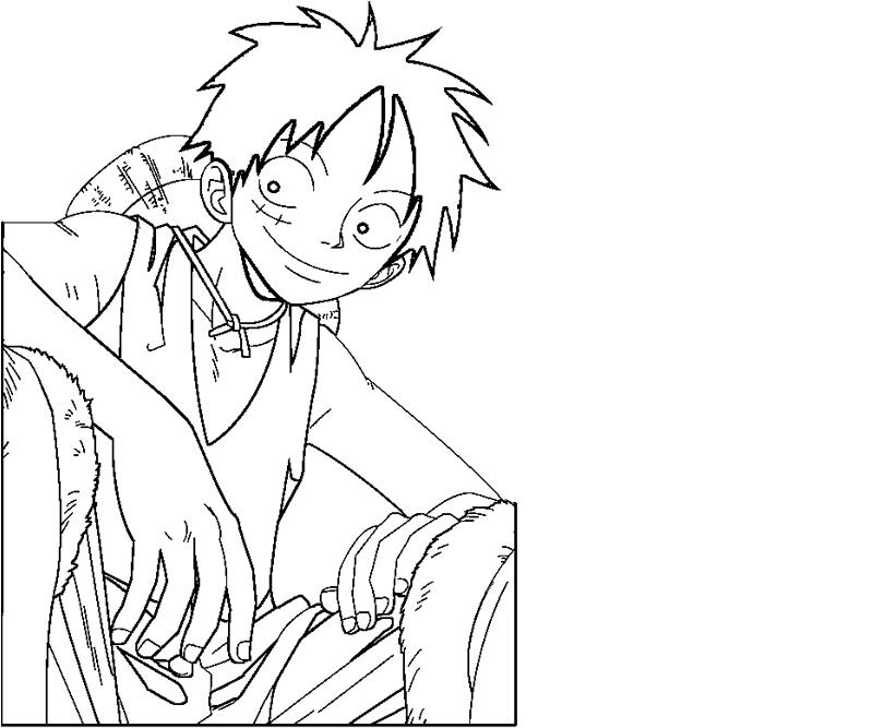 Printable Monkey D Luffy 18 Coloring Page