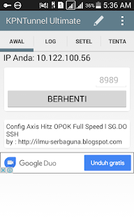 Config KPN Tunnel Ultimate Axis HItz OPOK