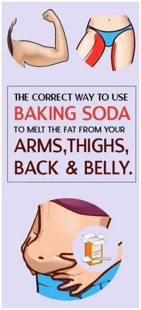 This Is the Correct Way to Prepare Baking Soda To Melt The Fat From Your Arms, Thighs, Back And Belly