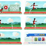London 2012 Hurdles | Lari Gawang di Logo Google Hari Ini