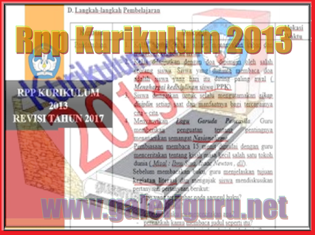 Download Contoh Rpp Kurikulum 2013 Revisi 2017 Format Terbaru