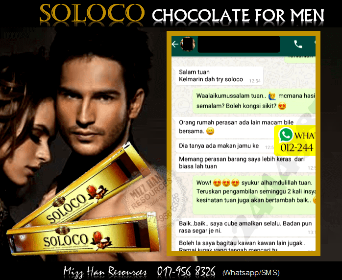 SOLOCO CHOCOLATE (FOR MEN)  MHR Stokis Produk Kecantikan