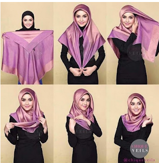 tutorial hijab modis