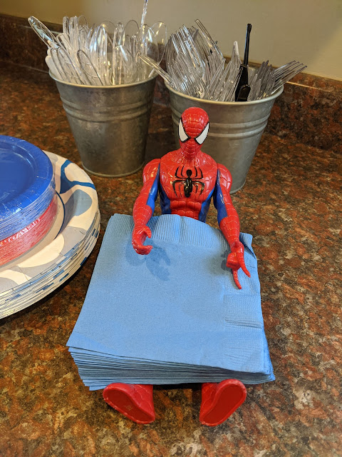 Spiderman party, Spiderman birthday, Spiderman decoration, Superhero party, superhero napkin holder