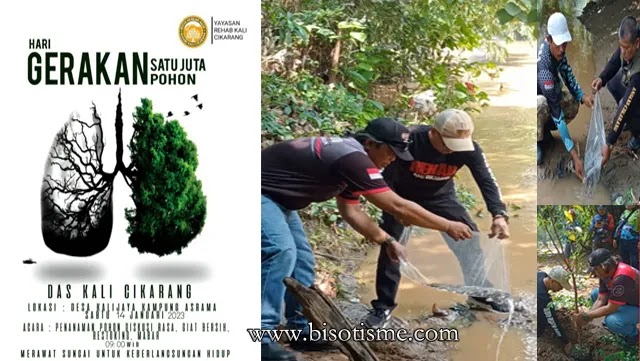 Peringati Hari Menanam Pohon Indonesia dengan Menanam 1 Juta Pohon dan Pelepasan Bibit Ikan di Kali Cikarang Peringati Hari Menanam Pohon Indonesia dengan Menanam 1 Juta Pohon dan Pelepasan Bibit Ikan di Kali Cikarang