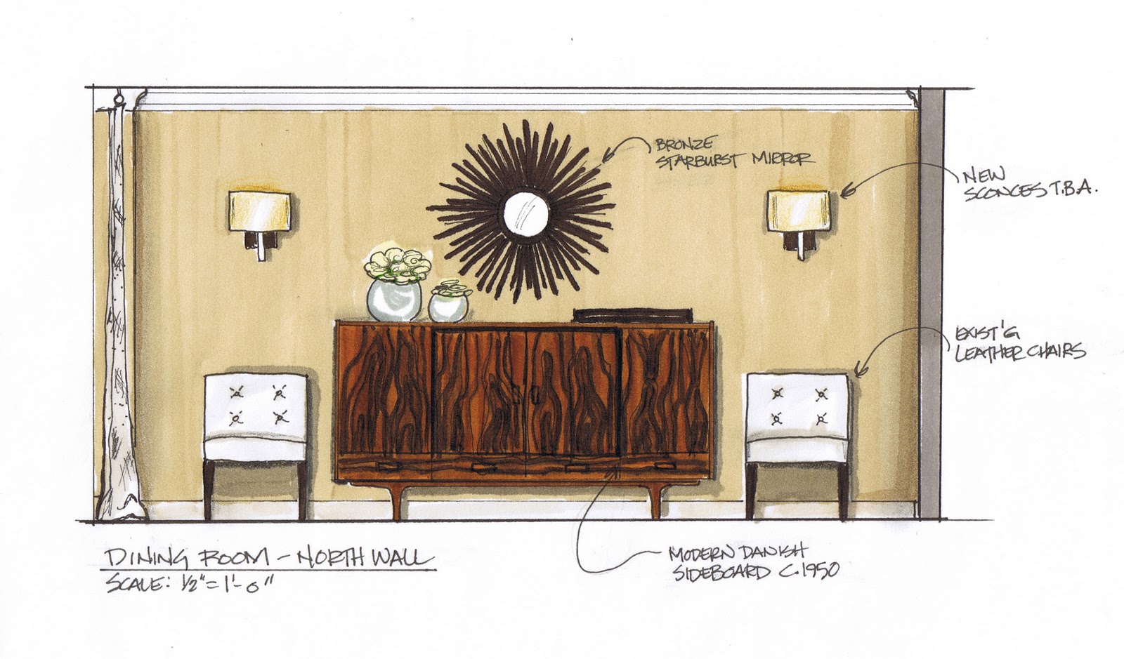 CREED: Modern Love: Dining Room Progress 1