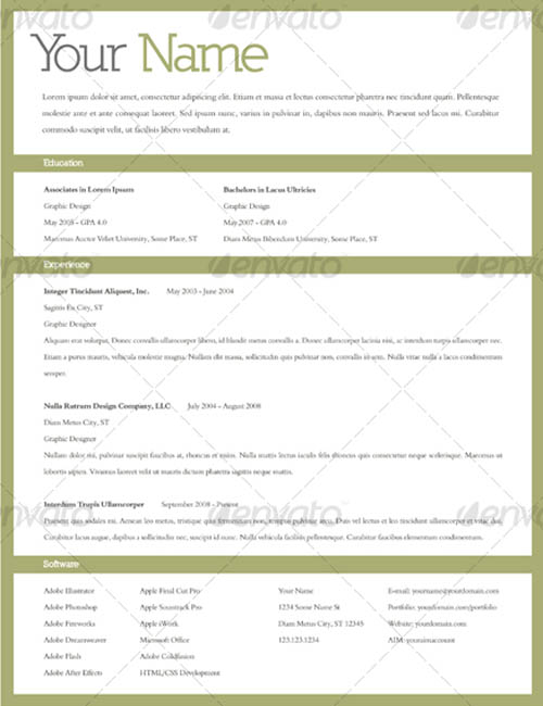 Resumes (5 Pack)