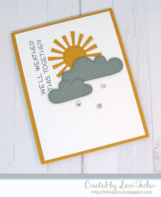 We'll Weather This Together card-designed by Lori Tecler/Inking Aloud-stamps and dies from Lawn Fawn
