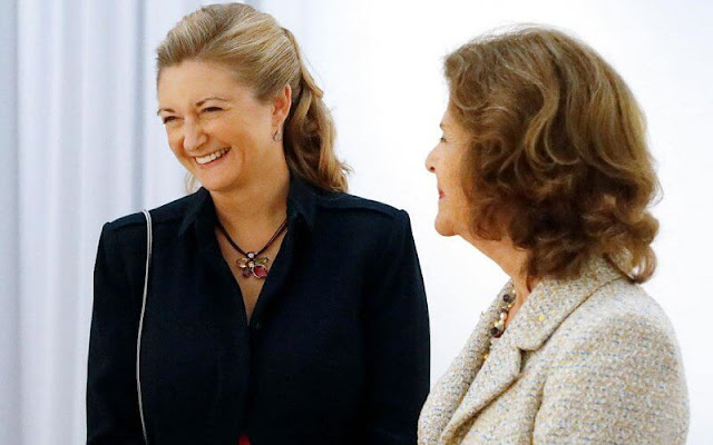 Crown Princess Stephanie and Queen Silvia visited the Villa Vauban Museum in Luxembourg
