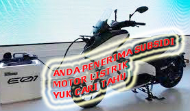 "penerima subsidi motor listrik"