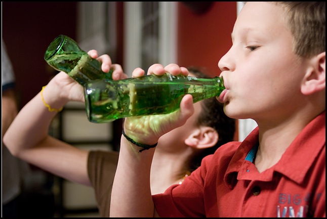 Austin drinking sprite blog