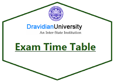 Dravidian University Time Table 2024