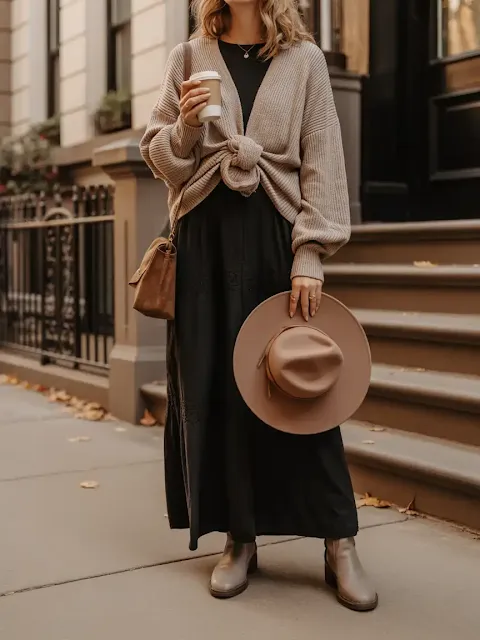 Layer It with a Chunky Sweater