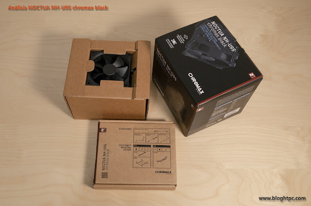 EMBALAJE Y CONTENIDO NOCTUA NH-U9S CHROMAX.BLACK