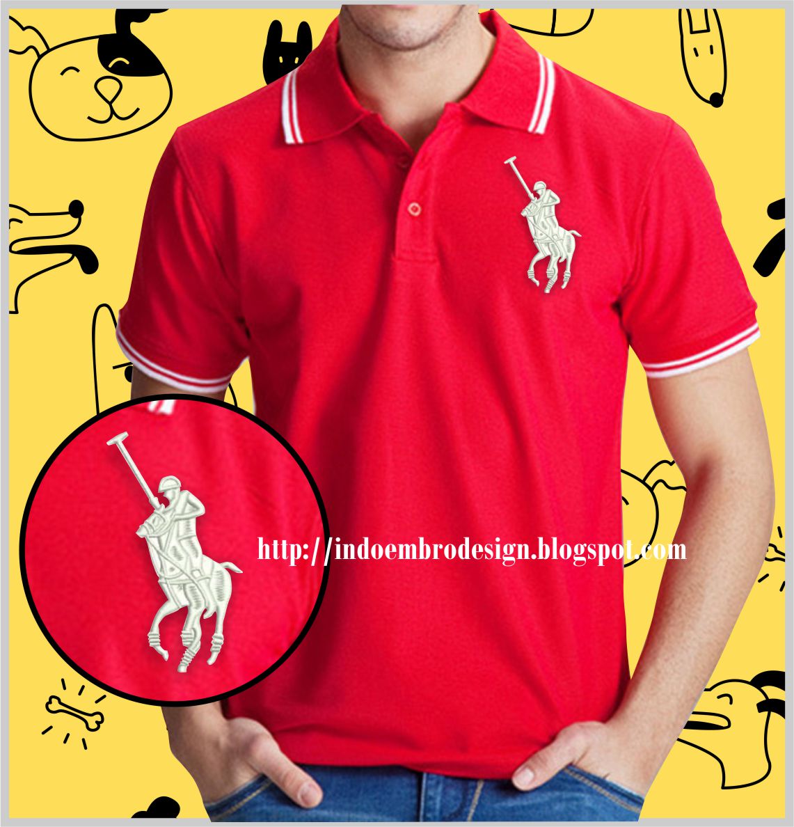 Free Download Design Bordir T Shirt Polo Design Bordir Logo Kuda