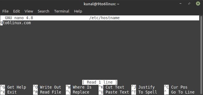 How to change Hostname (computer name) in Linux