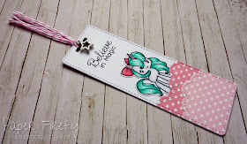 Bookmark using Magical Unicorns from The Greeting Farm