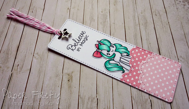 Bookmark using Magical Unicorns from The Greeting Farm