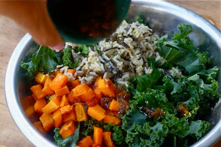 kale rice squash spinach healthy diet