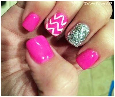 Pink nails designs, pink nails ideas 2019, black and pink, white and pink nails