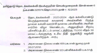 2023-2024ஆம் ஆண்டிற்கான சிறந்த பள்ளி காமராஜர் விருது - தொடக்கக்கல்வி இயக்குநரின் செயல்முறைகள்  