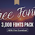 Top 3000 Fonts Free Download