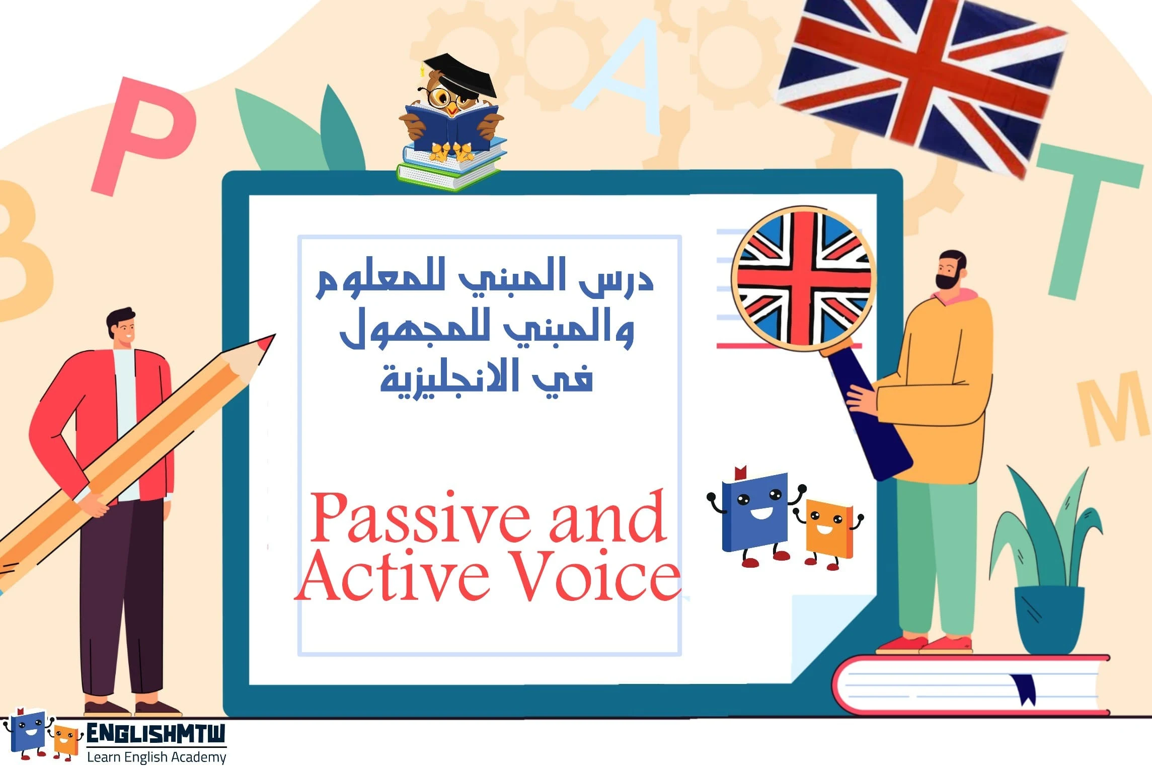 درس المبني للمعلوم والمبني للمجهول Passive and Active Voice