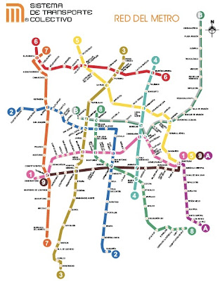 mexico city map. Mexico City#39;s subway stations